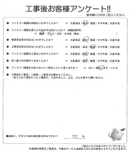 大阪府和泉市 T様