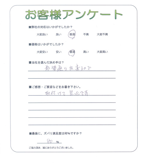 大阪府大阪市福島区 T様