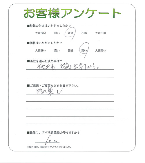 大阪府守口市 I様