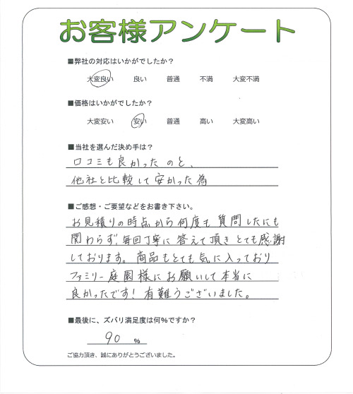 大阪府高槻市 O様