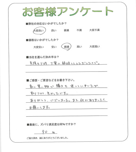 大阪府大阪市鶴見区 K様