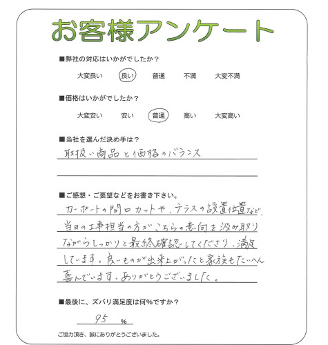 奈良県葛城市 K様