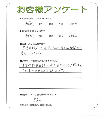 大阪府東大阪市 N様
