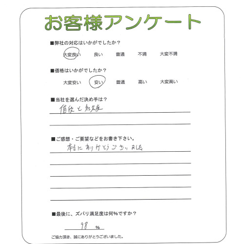 大阪府岸和田市 T様