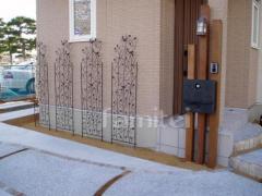 木製機能門柱 郵便ポスト オンリーワン ヴァリオナチュラル ブランチ鍵付