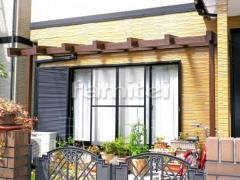 フル樹脂木製パーゴラテラス屋根 TAKASHO JEUポーチ1階