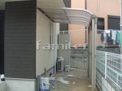 雨除け屋根 ヴェクターテラス1階 境界フェンス塀 ハイグリッドフェンスUF8型