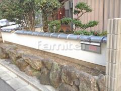 目隠し塀 塗り壁 塗り替え