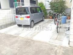 駐車場ガレージ床 レンガ花壇