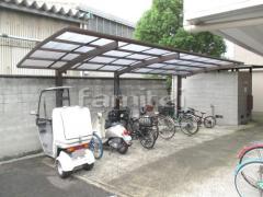 自転車バイク屋根 YKKレイナポート カーポート縦1.5台 アルミ角材