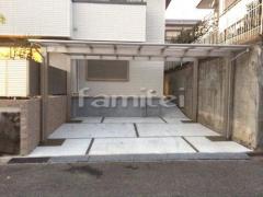 カーポート YKKエフルージュ横2台 イナバ物置 アイビーストッカー