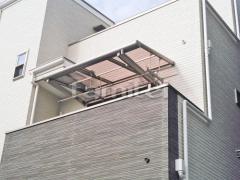 柱なしベランダ屋根 LIXILパワーアルファ2階 積雪30cm対応