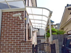 雨除け屋根 LIXILリクシル スピーネ 1階用 R型アール屋根