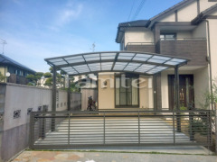 カーポート LIXILネスカR横2台 水平式物干し