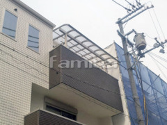 ベランダ屋根 YKKヴェクター3階 積雪50cm対応