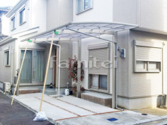 カーポート YKKレイナポートRE1台 ベランダ屋根 YKKヴェクター2階