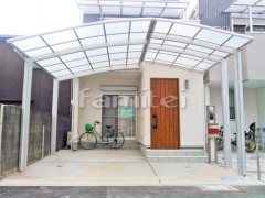 カーポート LIXILネスカR横2台 M合掌 奥行き違い