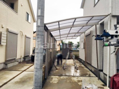 カーポート プライスポート縦2台 目隠しパネル 雨除け屋根 レギュラーテラス1階