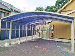 耐風圧カーポート YKKレイナポートグランZ横2台 サイクルポート 目隠しパネル