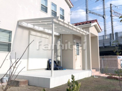 フル木製調テラス屋根 三協ナチュレ1階