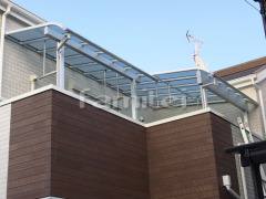 ベランダ屋根 YKKヴェクター2階 積雪50cm対応