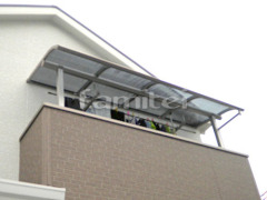 洗濯干し屋根 レギュラーテラス屋根 2階用 R型アール屋根 物干し