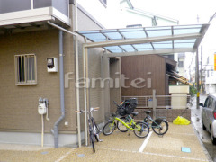 カーポート 三協ニューマイリッシュ1台 ベランダ屋根 YKKヴェクターテラス2階
