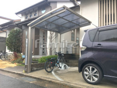自転車バイク屋根 LIXILネスカR 土間コンクリート