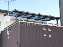 フル木製調ベランダ屋根 三協ナチュレ2階