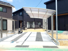 カーポート YKKレイナポート1台 土間コンクリート