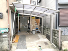カーポート YKKレイナポート1台 既存カーポート撤去