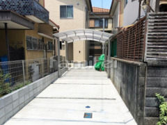 カーポート YKKレイナワンポート1台 土間コンクリート
