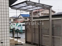 雨除け屋根 LIXIL独立式フーゴFテラス 1階 物置