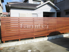 木製調目隠しフェンス塀