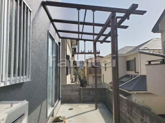 フル木製調テラス屋根 三協ナチュレ1階