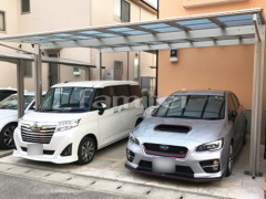 カーポート YKKエフルージュ横2台