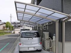 カーポート2台(縦) 連棟 LIXIL ネスカR アール屋根