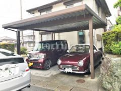 積雪カーポート YKKレオンポートneo横2台