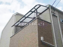 ベランダ屋根 LIXILリクシル スピーネ 2階用 R型アール屋根 物干し