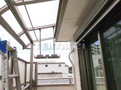 ベランダ屋根 LIXILスピーネ2階