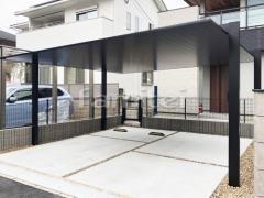 カーポート2台(ワイド) ツイン LIXIL カーポートSC フラット屋根 吊り下げ屋根