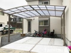 カーポート2台 リクシル ネスカR 2階ベランダ屋根 スピーネF