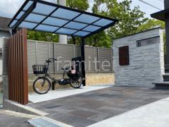 サイクルポート 自転車バイク屋根 LIXIL ネスカF フラット屋根