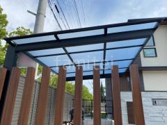 本体色ブラック 屋根材 熱線遮断ポリカーボネート クリアマットS