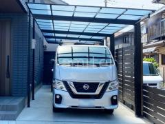 カーポート2台(縦) 連棟 LIXIL ネスカF フラット屋根