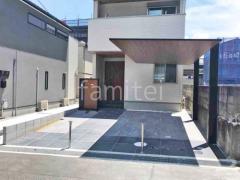 カーポート1台 (単棟) LIXIL 木製調 カーポートSC フラット屋根 吊り下げ屋根