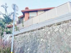 雨除け屋根 目隠しフェンス塀 化粧ブロック