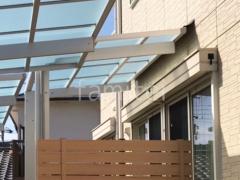 1階テラス屋根 (雨除け) YKKAP 独立式 レセパ Lタイプ フラット屋根 独立式 スタンダード