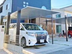 カーポート1台 (単棟) LIXIL カーポートSC フラット屋根 吊り下げ屋根