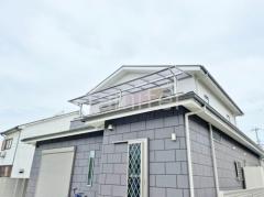 2階ベランダ屋根 連棟 YKKAP ソラリアF フラット屋根 スタンダード 壁付